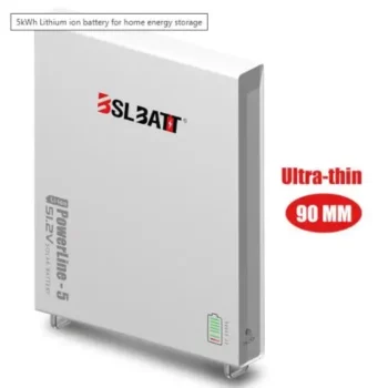 BSLBAT5KPS.webp BSL Powerline Slimline 5.12KW Lithium Battery