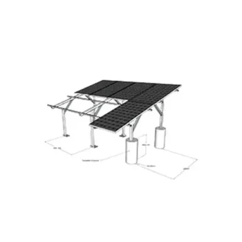 KDS-6P-2R-3K-PRT.webp KD Solar Ground Mount Kit for 18 panels - 9 columns by 2 rows - Portrait orientation
