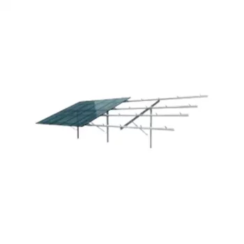 Schletter - FS-Uno ground mounting kit for 4 panels in portrait orientation.